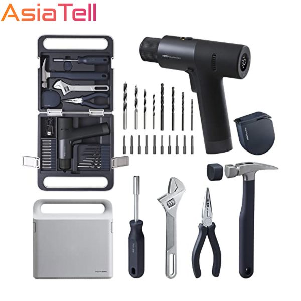 جعبه ابزار هوتو مدل Hoto Brushless Drill Kit QWDZGJ001