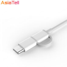 کابل تبدیل USB Type-A به Micro USB/USB Type-C شیائومی مدل SJX01ZM