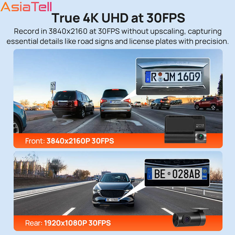 دوربین خودرو مدل 70mai Dash Cam 4K A800SE Set