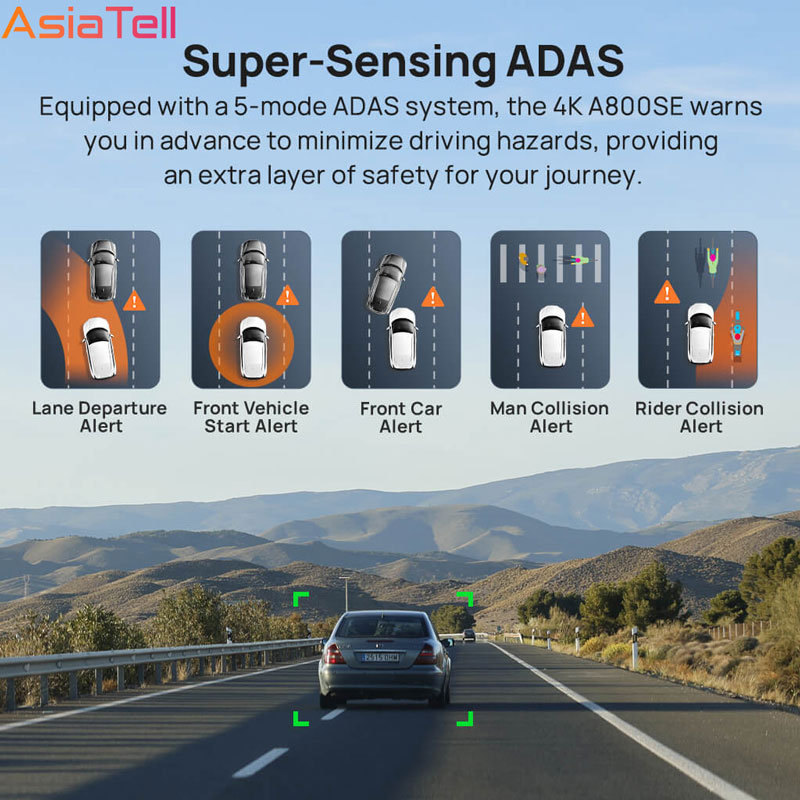 دوربین خودرو مدل 70mai Dash Cam 4K A800SE Set